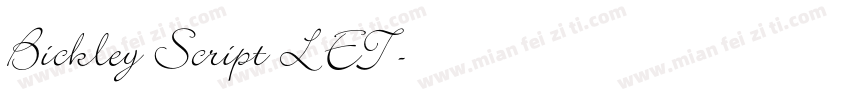 Bickley Script LET字体转换